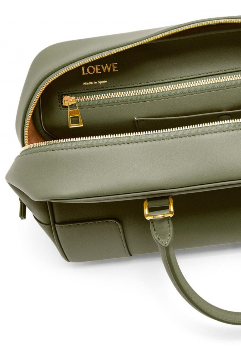 Bolso Tote Loewe Amazona 28 bag in nappa calfskin Mujer Verde | 149HPYZTJ