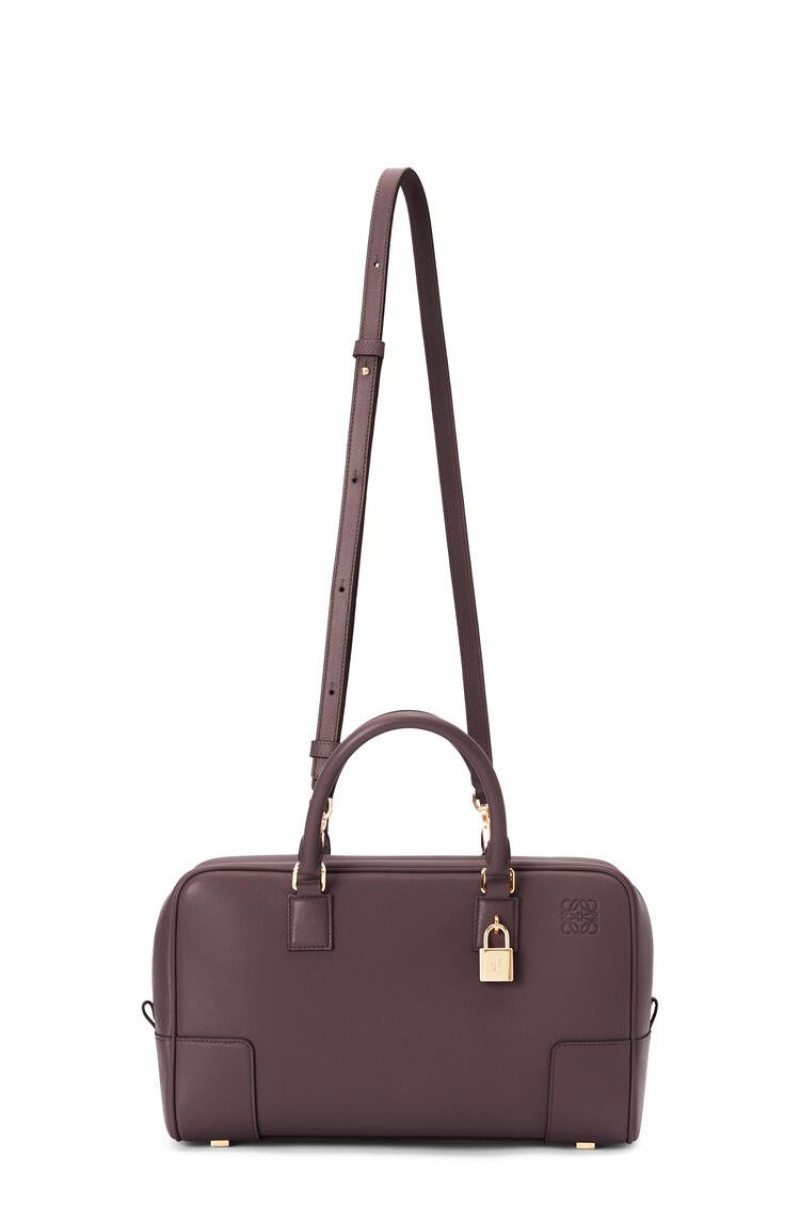 Bolso Tote Loewe Amazona 28 bag in nappa calfskin Mujer Prune | 563VHZCMK