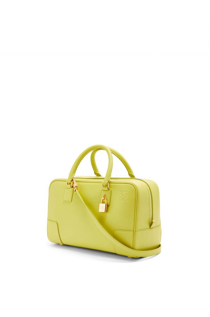 Bolso Tote Loewe Amazona 28 bag in nappa calfskin Mujer Amarillo | 046WQIYFJ