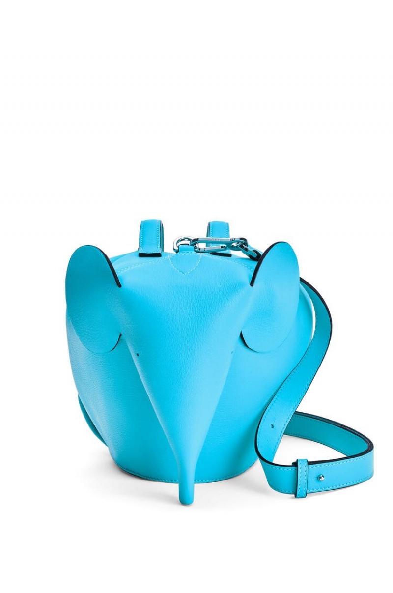 Bolso Tote Loewe Large Elephant bag in classic calfskin Hombre Cyan | 532ZMUEHX