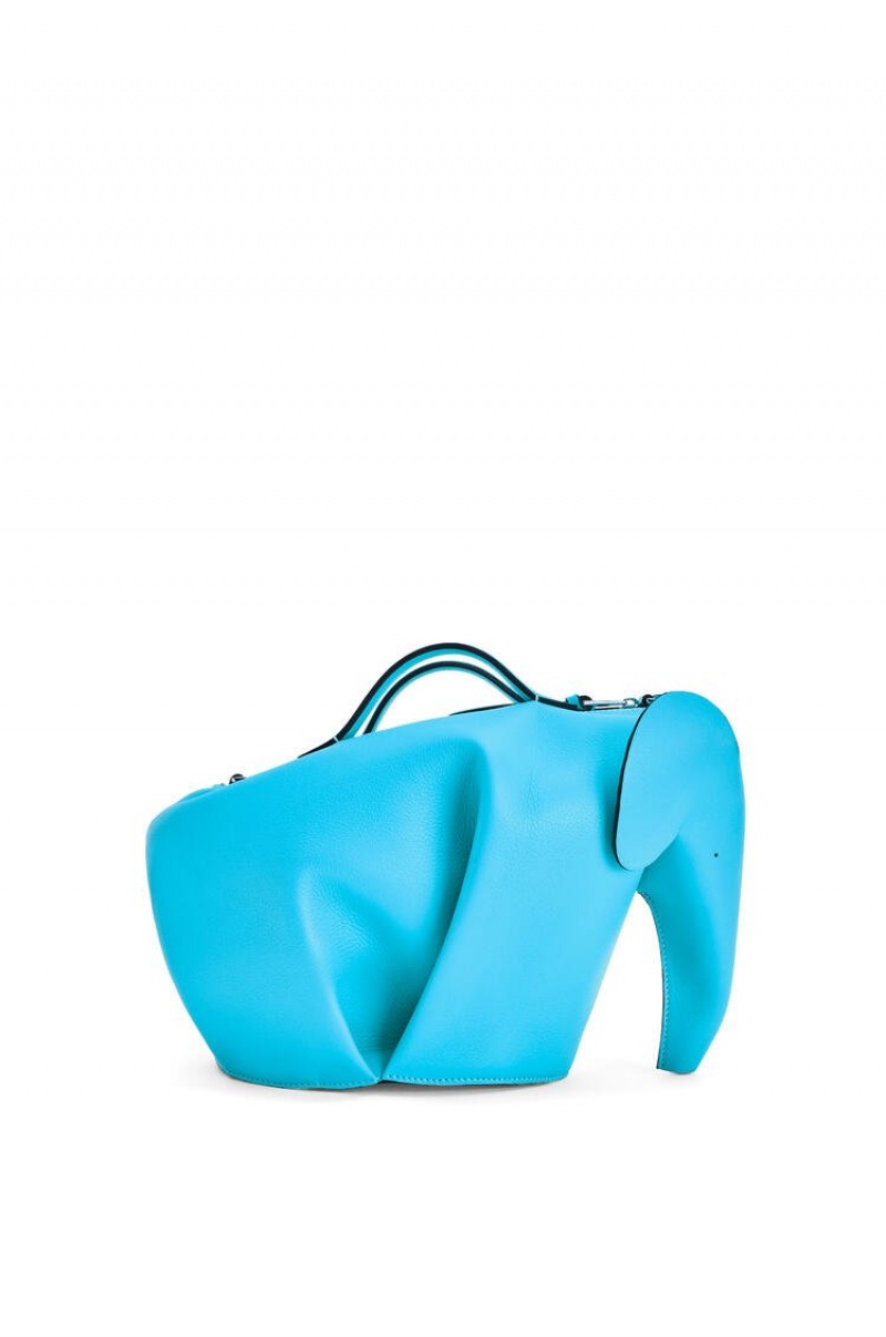 Bolso Tote Loewe Large Elephant bag in classic calfskin Hombre Cyan | 532ZMUEHX