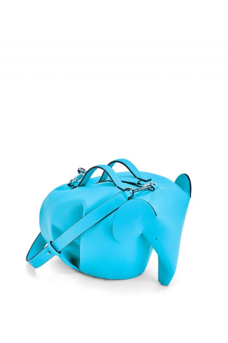 Bolso Tote Loewe Large Elephant bag in classic calfskin Hombre Cyan | 532ZMUEHX