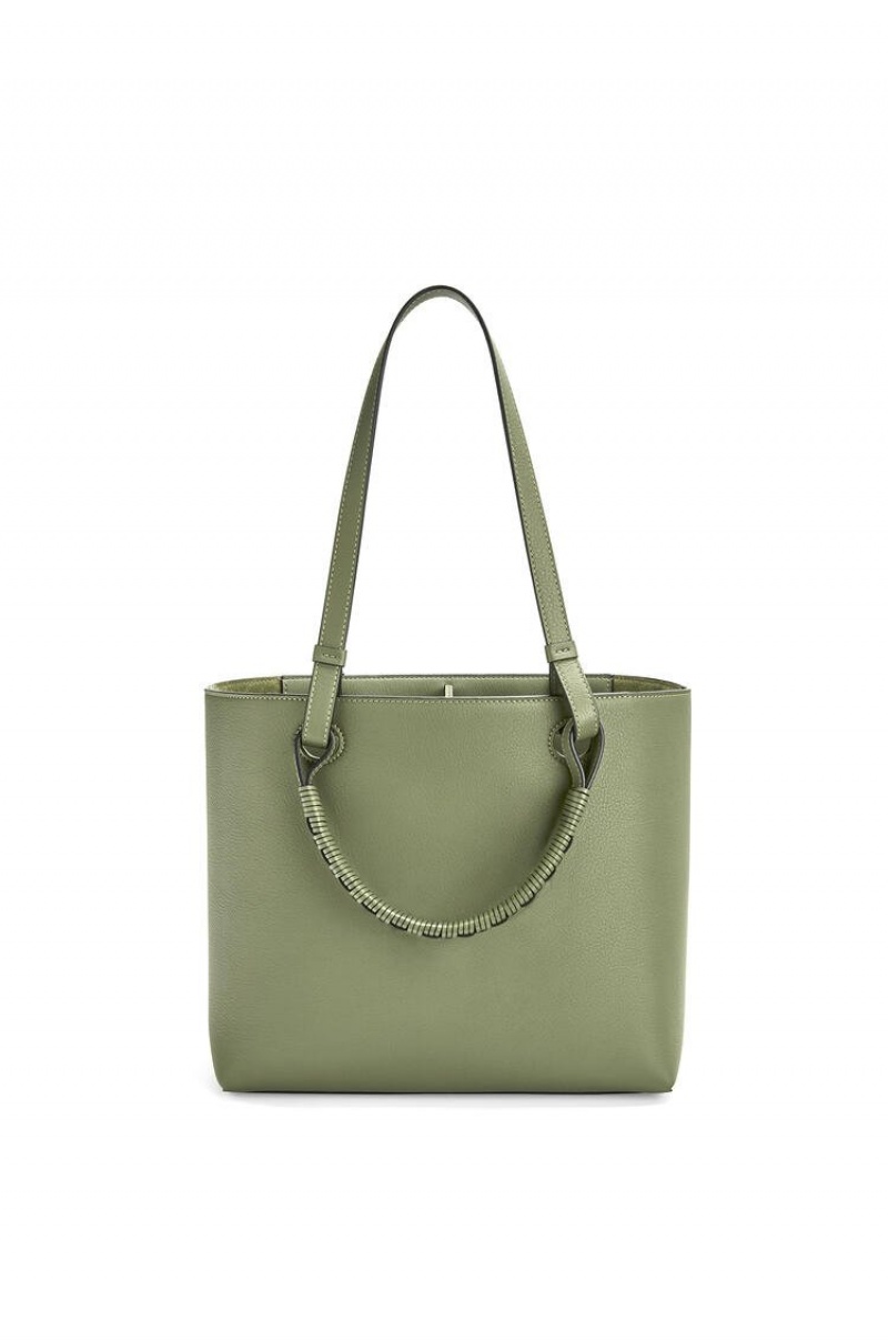 Bolso Tote Loewe Small Anagram Tote bag in classic calfskin Mujer Rosemary | 467JEIATO