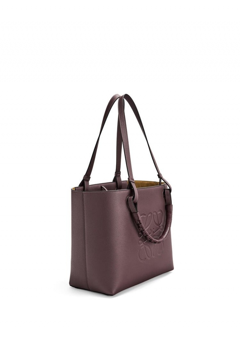 Bolso Tote Loewe Small Anagram Tote bag in classic calfskin Mujer Prune | 260IJNAVD