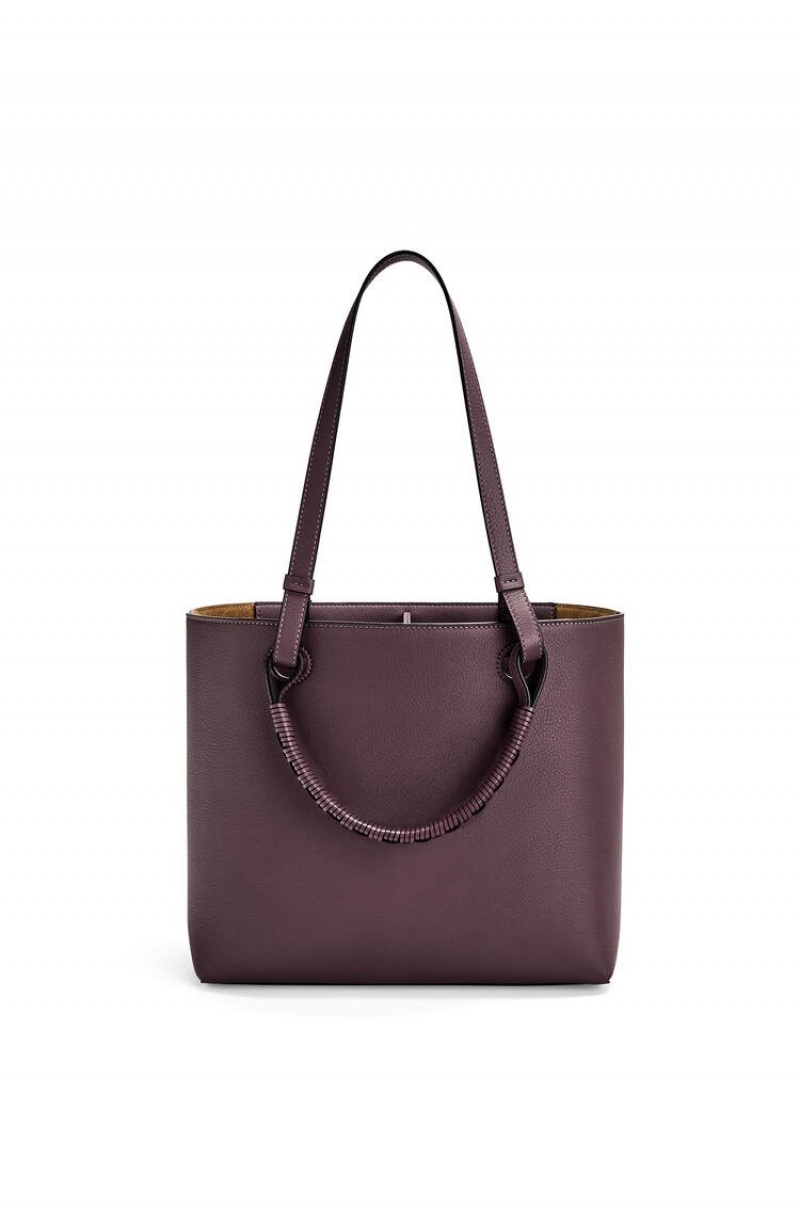 Bolso Tote Loewe Small Anagram Tote bag in classic calfskin Mujer Prune | 260IJNAVD