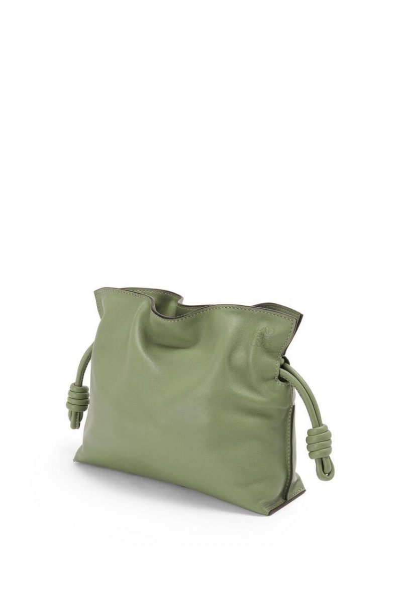 Bolsos Mini Loewe Mini Flamenco clutch in nappa calfskin Mujer Rosemary | 106VKZXUR