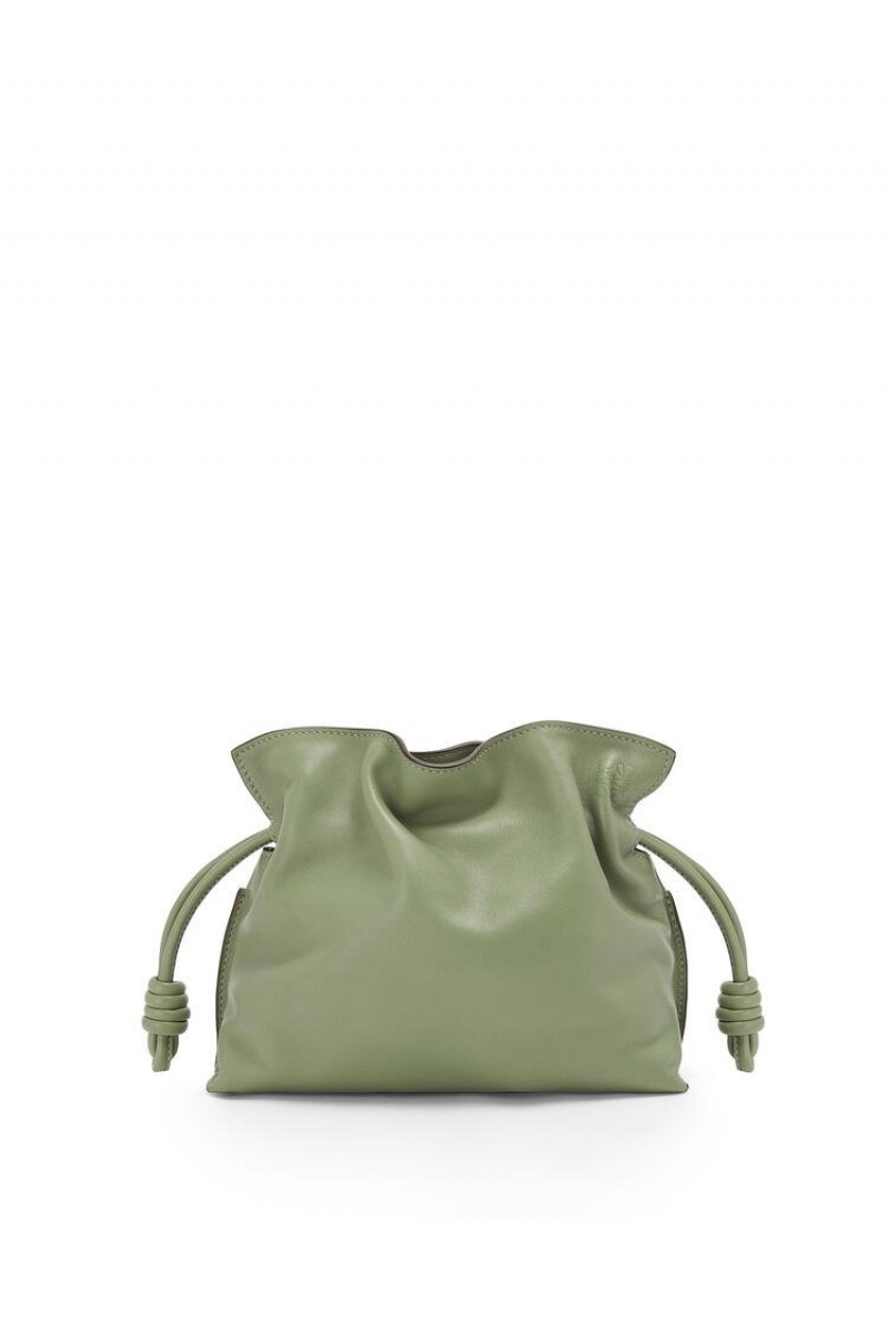 Bolsos Mini Loewe Mini Flamenco clutch in nappa calfskin Mujer Rosemary | 106VKZXUR