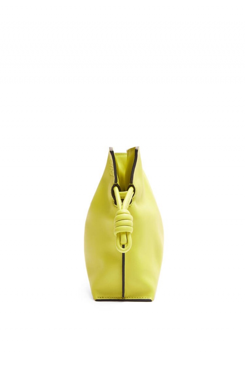 Bolsos Mini Loewe Mini Flamenco clutch in nappa calfskin Mujer Amarillo | 152QMRCUI