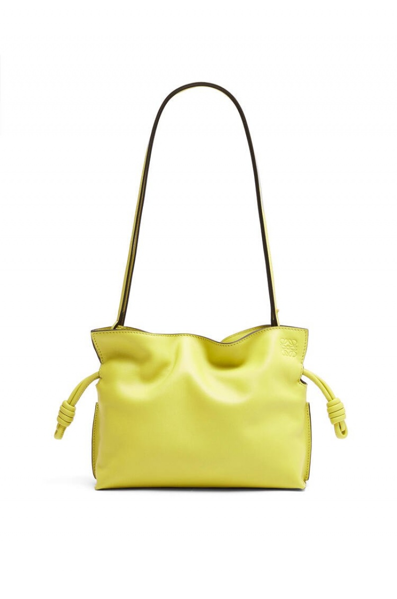 Bolsos Mini Loewe Mini Flamenco clutch in nappa calfskin Mujer Amarillo | 152QMRCUI