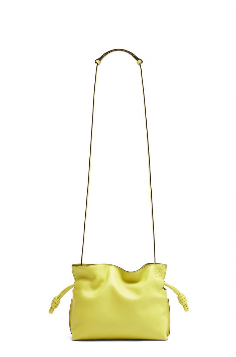 Bolsos Mini Loewe Mini Flamenco clutch in nappa calfskin Mujer Amarillo | 152QMRCUI