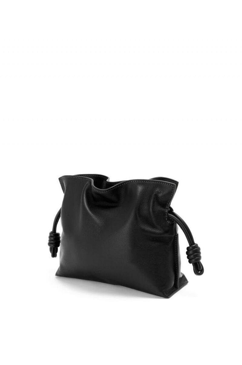 Bolsos Mini Loewe Mini Flamenco clutch in nappa calfskin Mujer Negras | 329OIQGUW