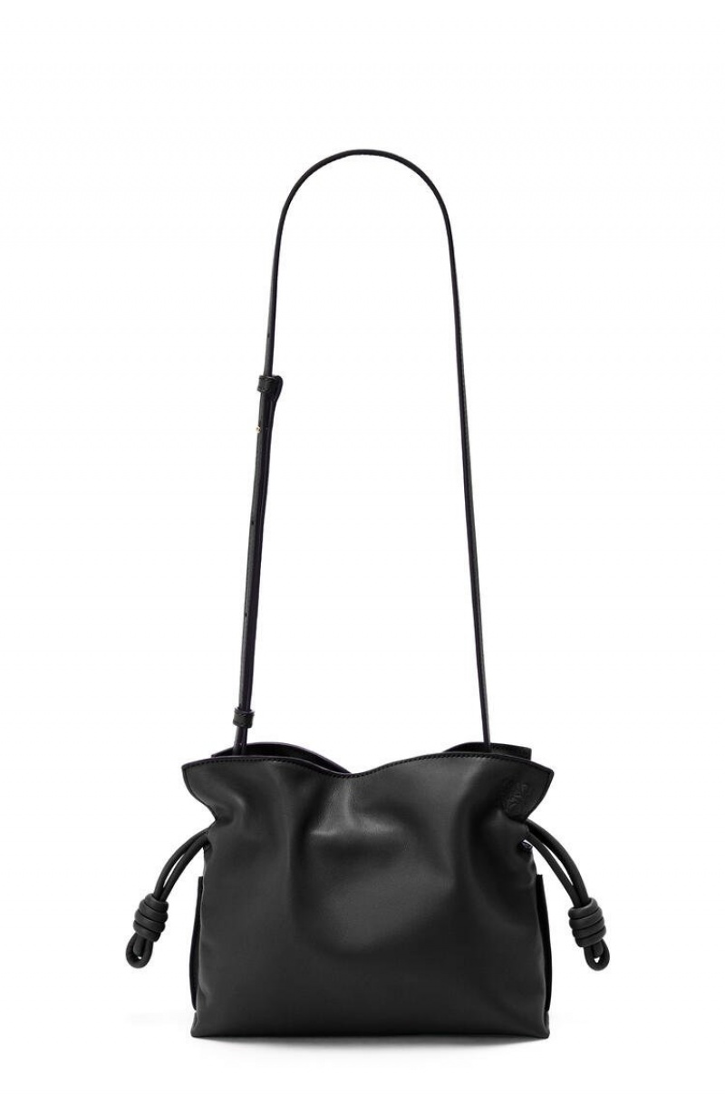 Bolsos Mini Loewe Mini Flamenco clutch in nappa calfskin Mujer Negras | 329OIQGUW