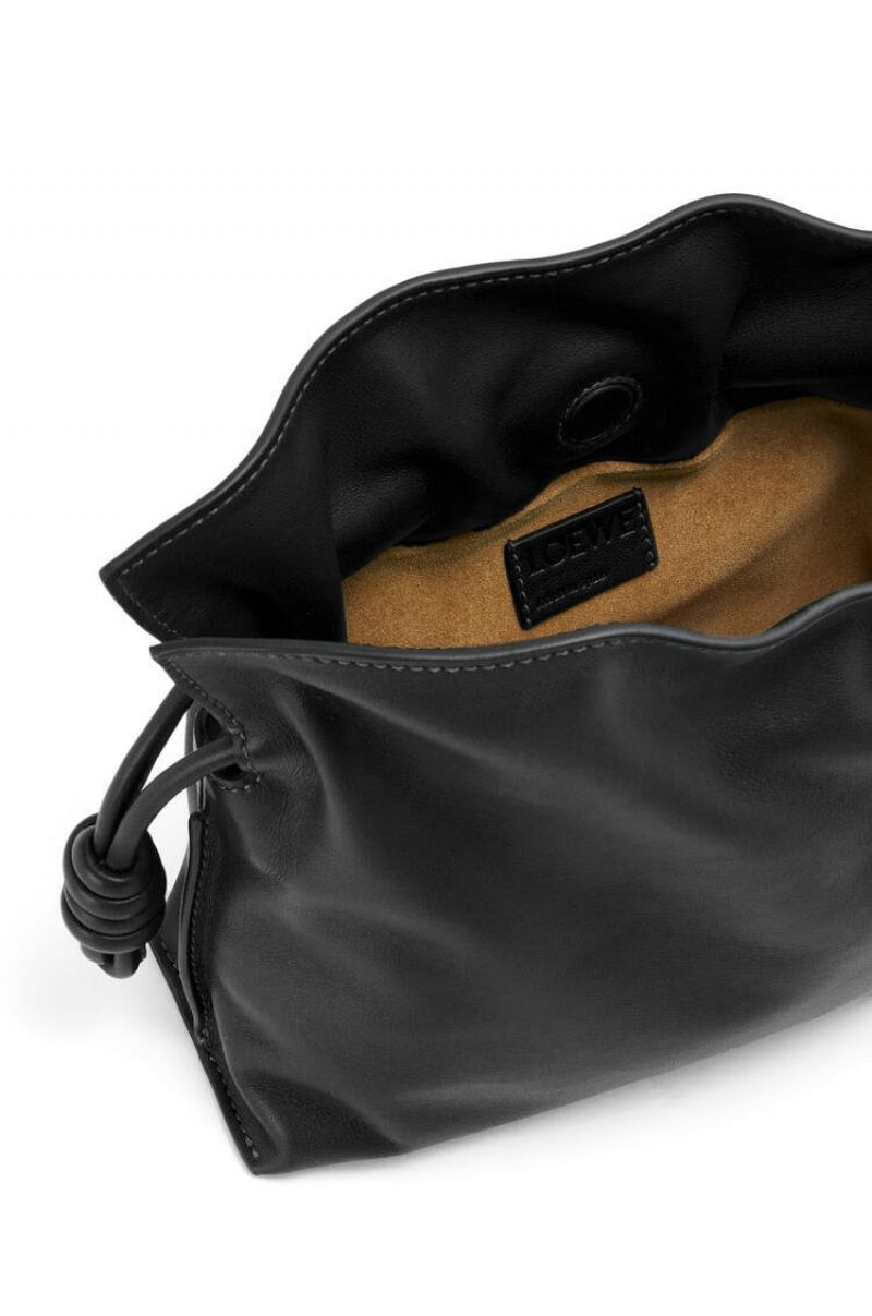 Bolsos Mini Loewe Mini Flamenco clutch in nappa calfskin Mujer Negras | 329OIQGUW