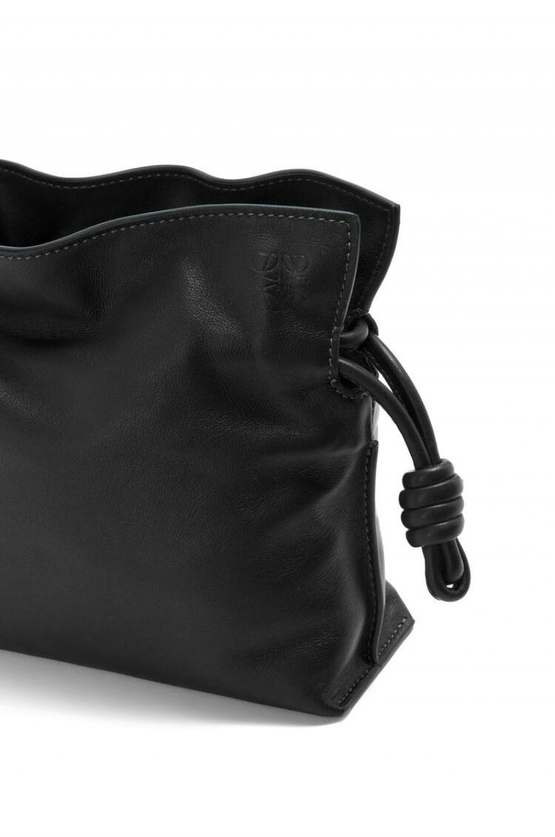 Bolsos Mini Loewe Mini Flamenco clutch in nappa calfskin Mujer Negras | 329OIQGUW