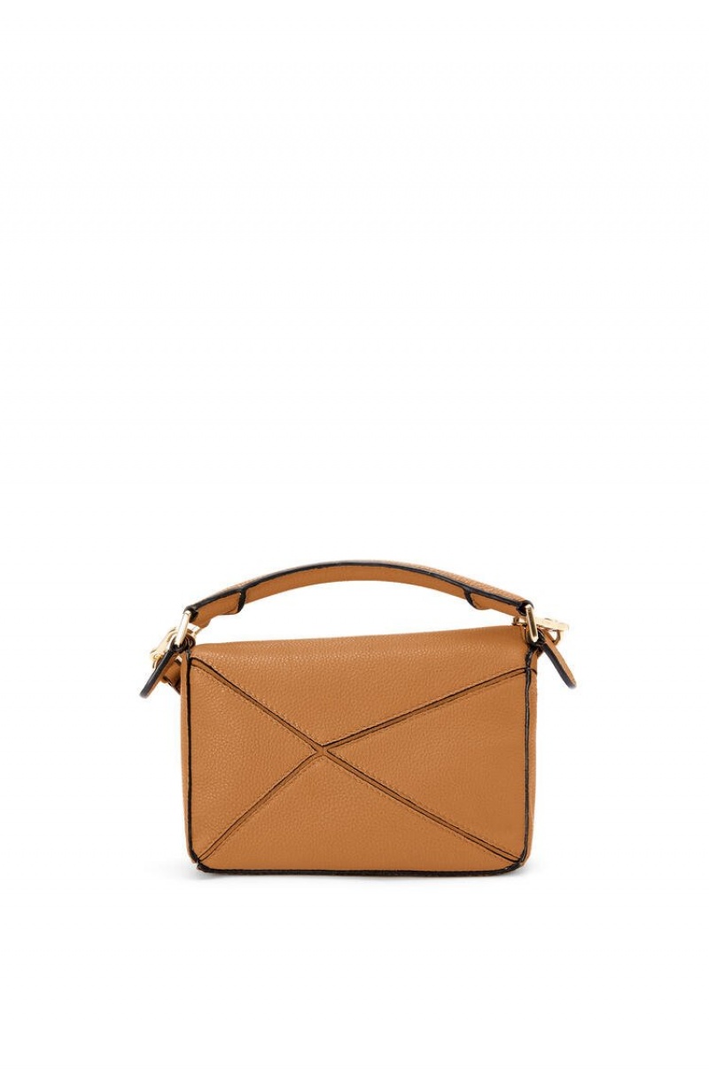 Bolsos Mini Loewe Mini Puzzle bag in soft grained calfskin Mujer Verde Menta | 903GVPWHR