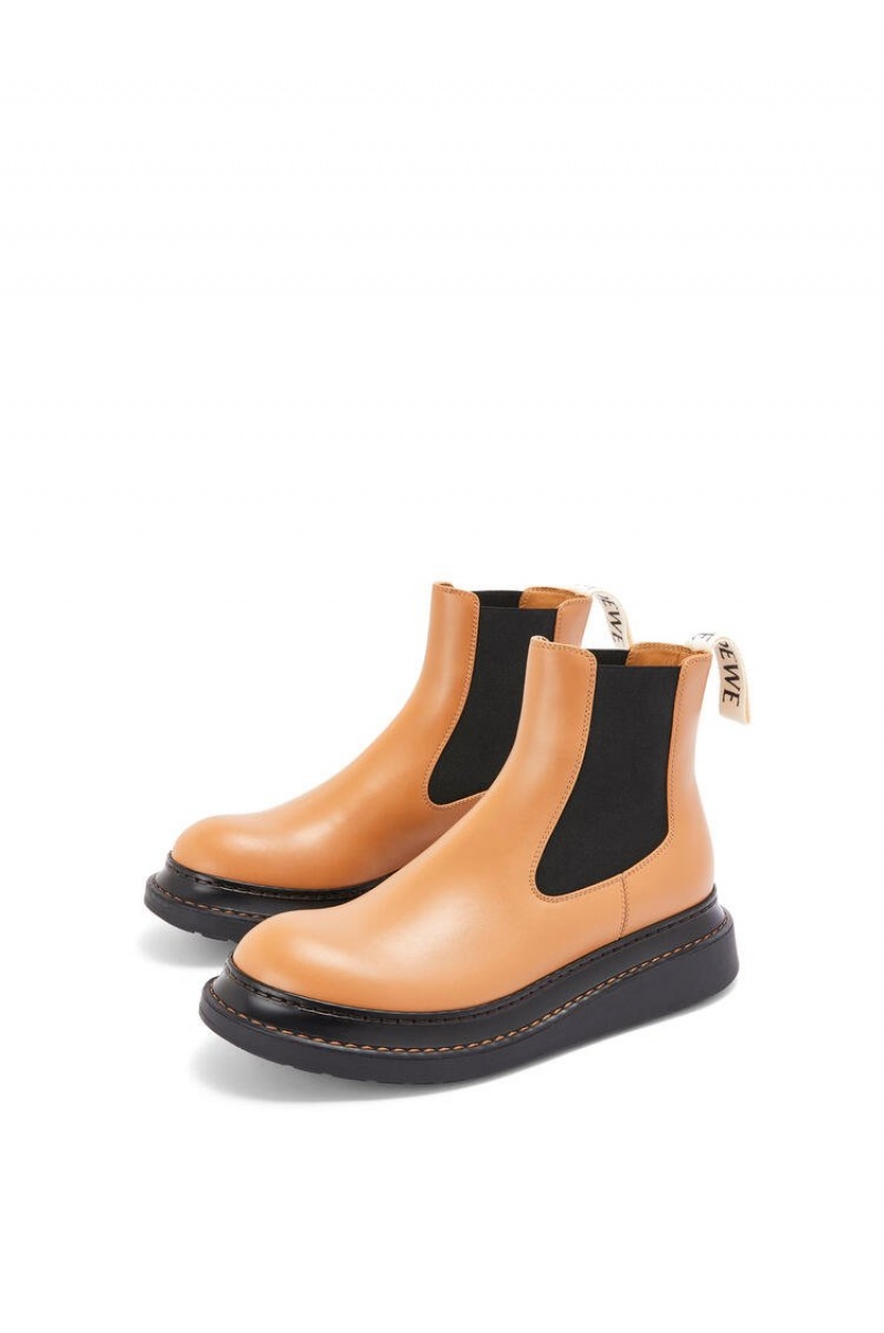 Boots & Ankle Boots Loewe Chelsea boot in calfskin Mujer Desert | 927HDFXLK