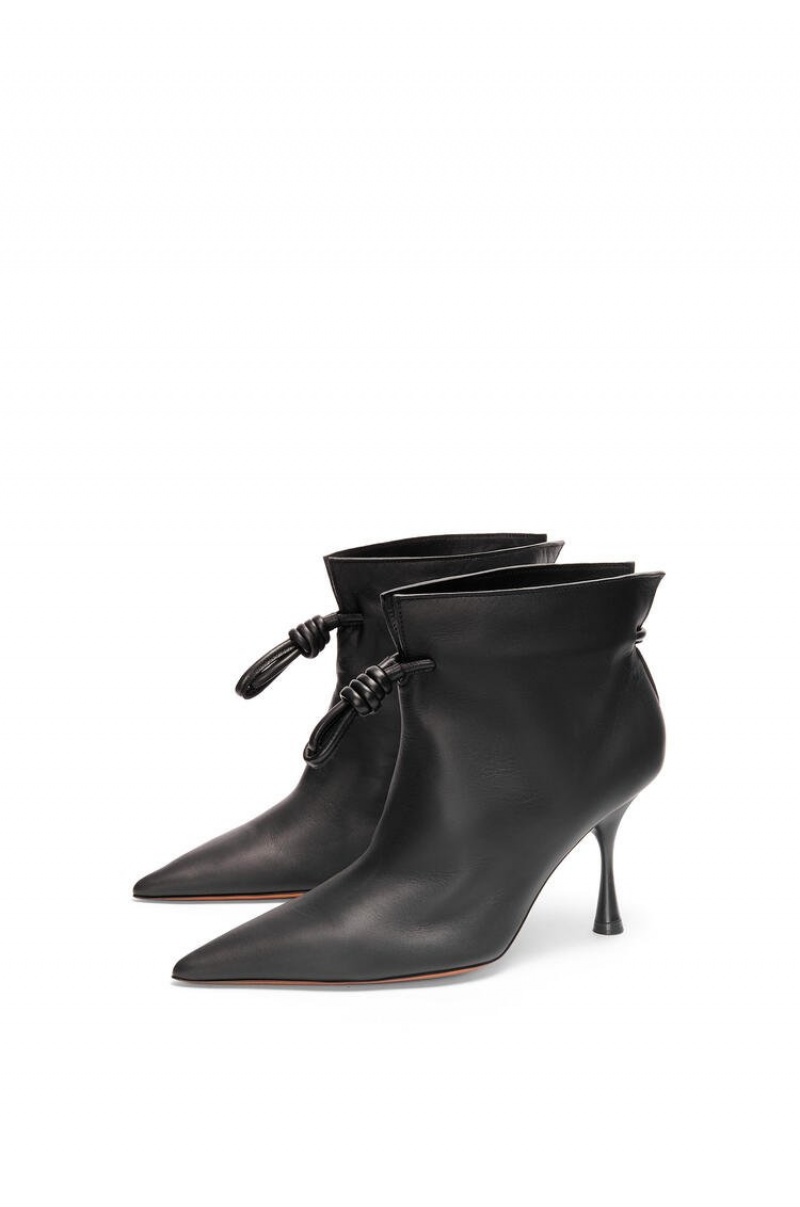 Boots & Ankle Boots Loewe Flamenco boot in calfskin Mujer Negras | 954WQHFSG