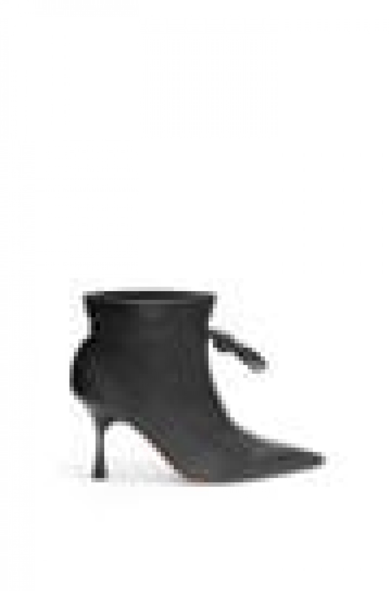 Boots & Ankle Boots Loewe Flamenco boot in calfskin Mujer Negras | 954WQHFSG