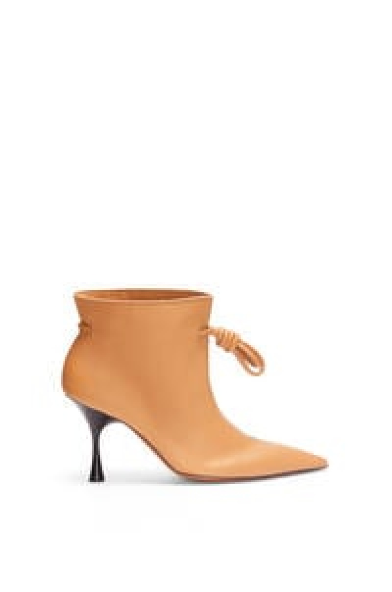 Boots & Ankle Boots Loewe Flamenco boot in calfskin Mujer Negras | 954WQHFSG