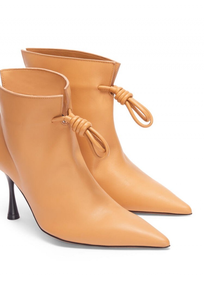 Boots & Ankle Boots Loewe Flamenco boot in calfskin Mujer Warm Desert | 196UCPEYF