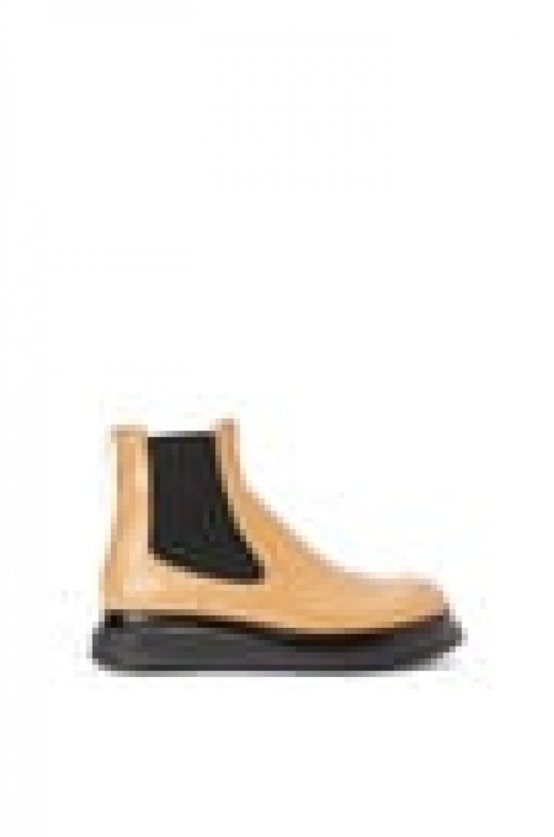 Botas Loewe Chelsea boot in calfskin Hombre Warm Desert | 712ZNMPOE