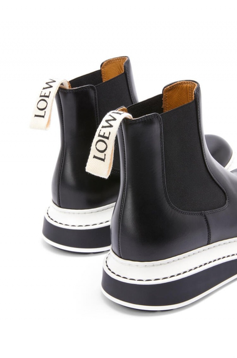 Botas Loewe Chelsea boot in calfskin Hombre Negras | 374NJOGDL