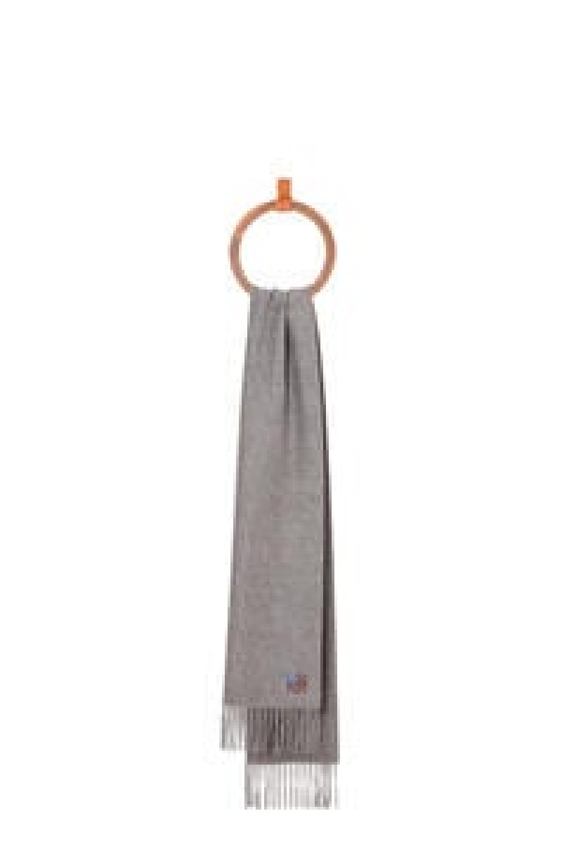 Bufandas Loewe Anagram scarf in cashmere Mujer Beige | 164DFEMIU