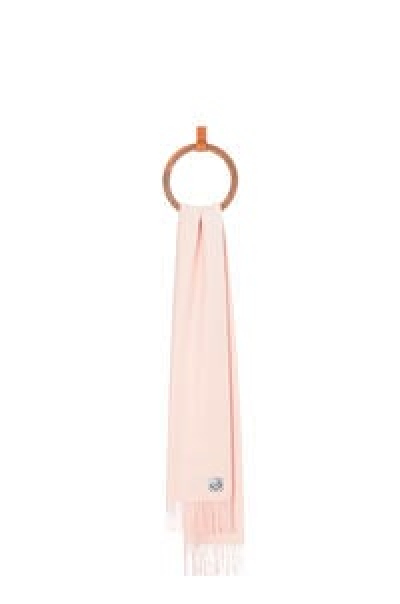 Bufandas Loewe Anagram scarf in cashmere Mujer Beige | 164DFEMIU