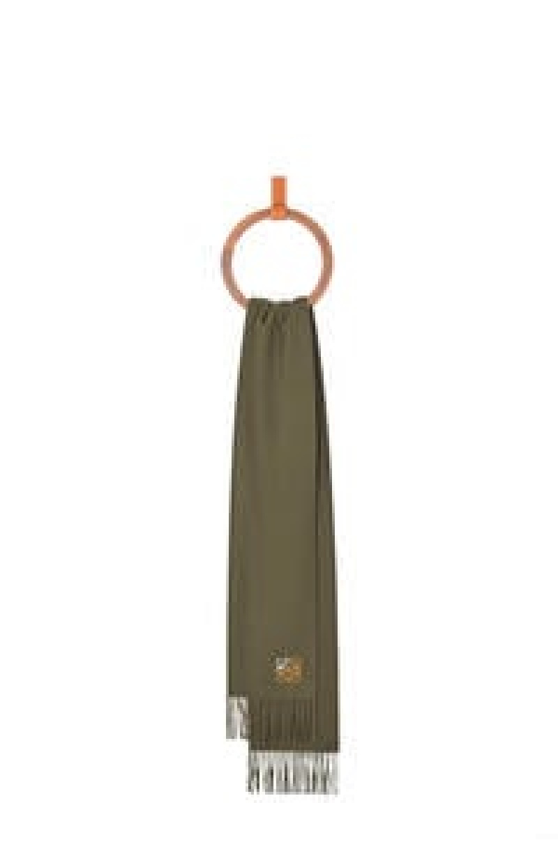 Bufandas Loewe Anagram scarf in cashmere Mujer Camel | 105MXQVUT