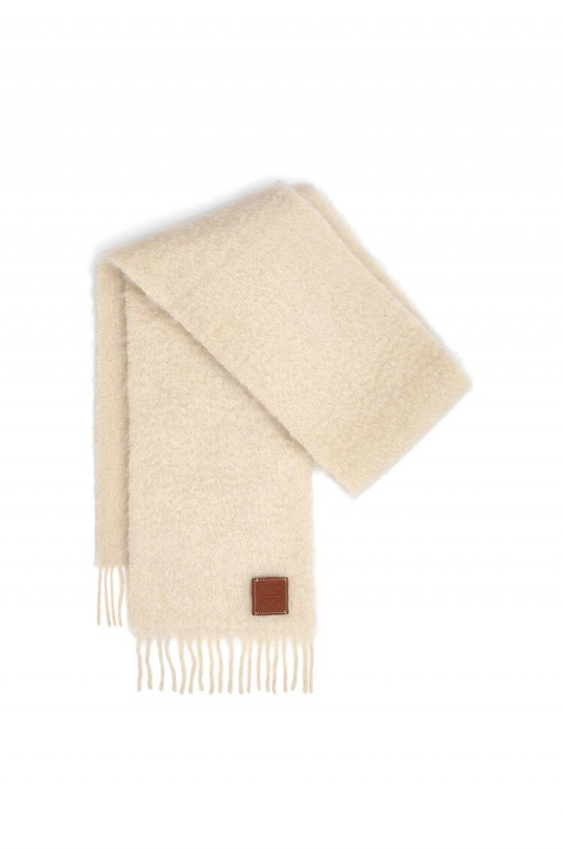 Bufandas Loewe Scarf in wool and mohair Mujer Blancas | 048MAIHGY