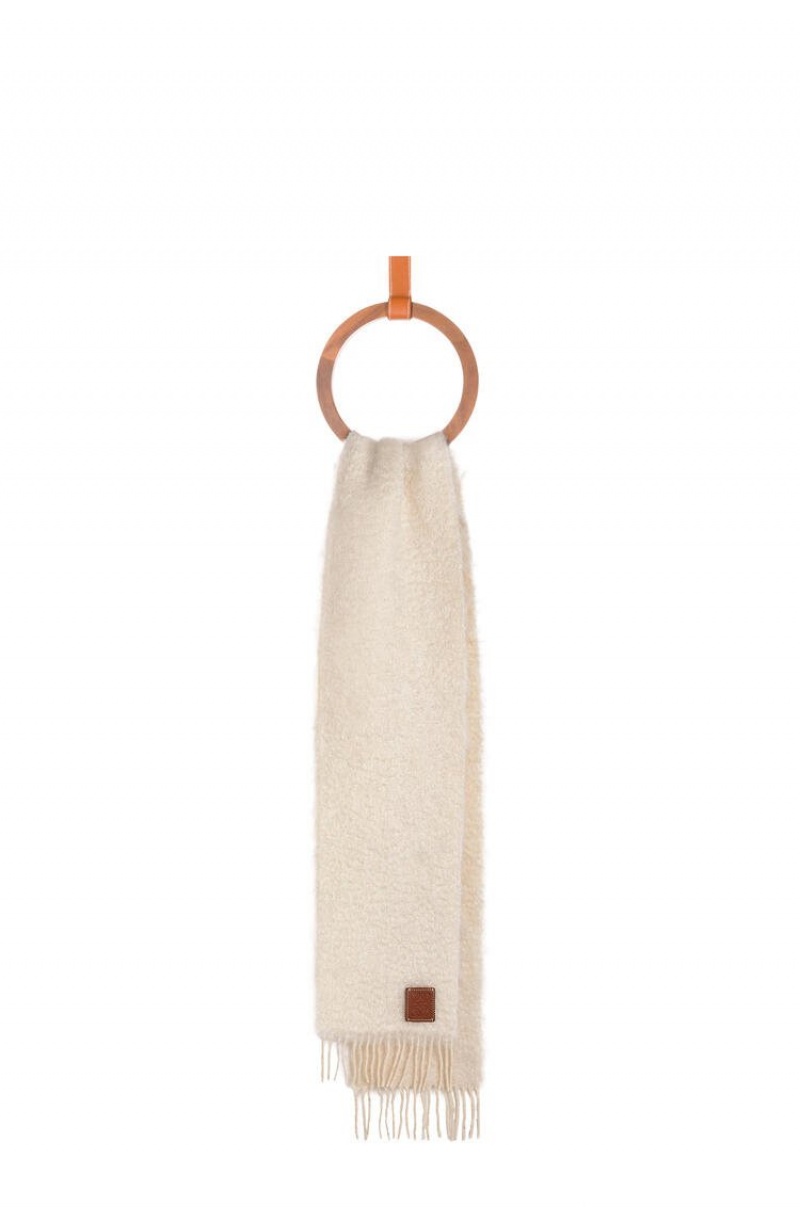 Bufandas Loewe Scarf in wool and mohair Mujer Blancas | 048MAIHGY