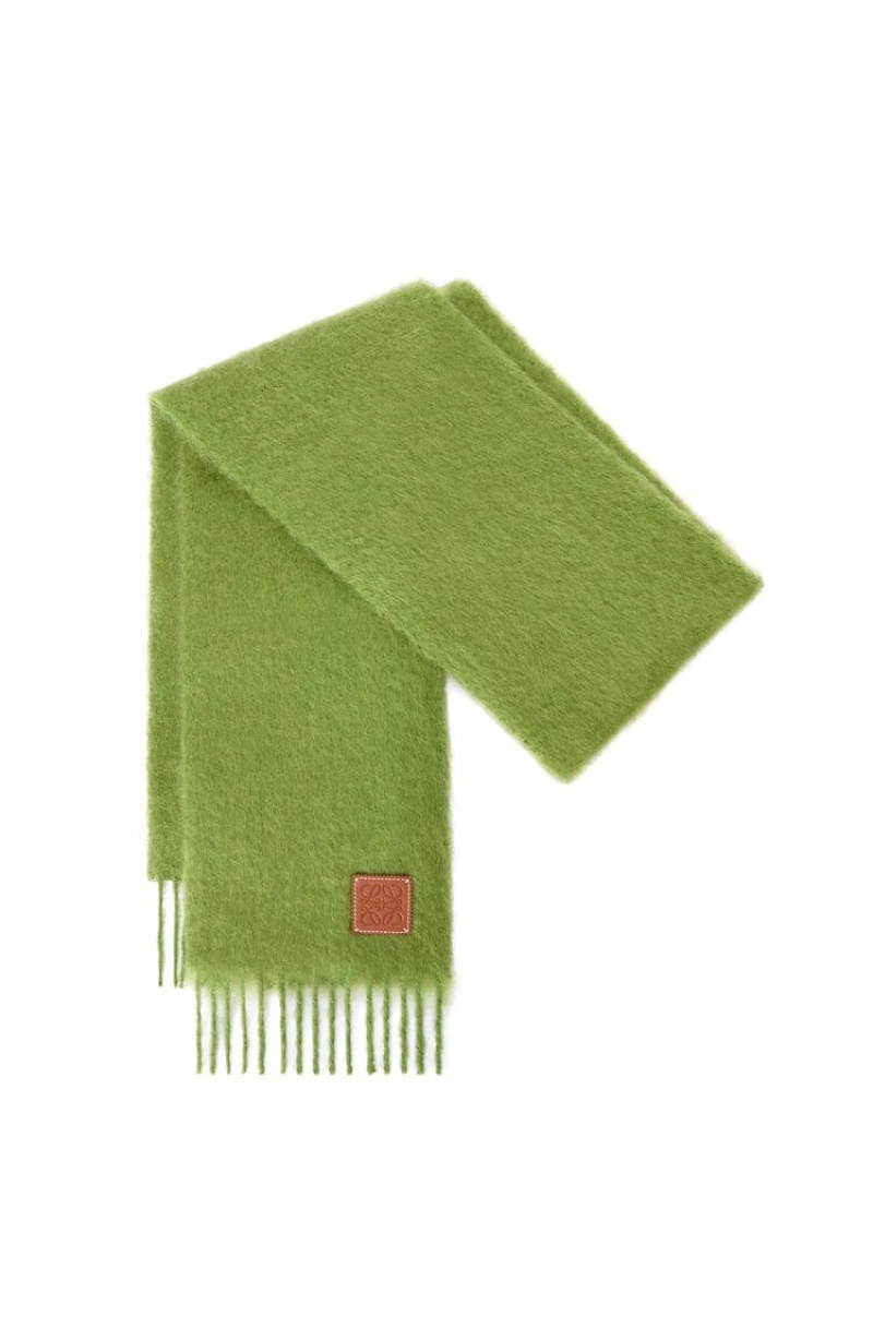 Bufandas Loewe Scarf in wool and mohair Mujer Verde | 305RIJZME