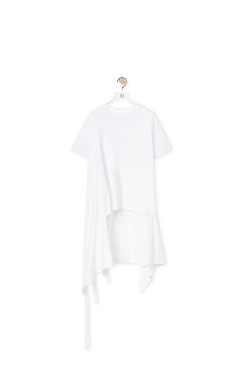 Camiseta Loewe Flag T-shirt in cotton Hombre Blancas | 512HZJGVY