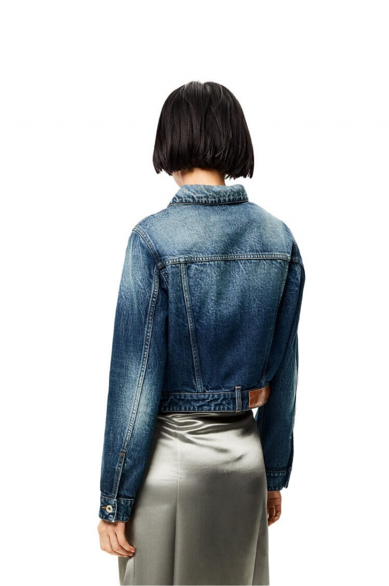 Chaquetas Loewe Jacket in denim Mujer Washed Denim | 367WVEIXQ