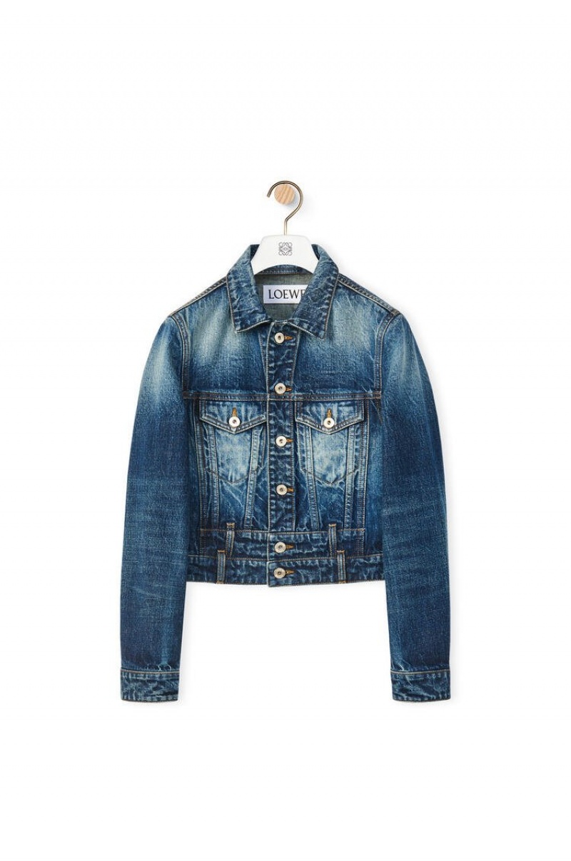 Chaquetas Loewe Jacket in denim Mujer Washed Denim | 367WVEIXQ