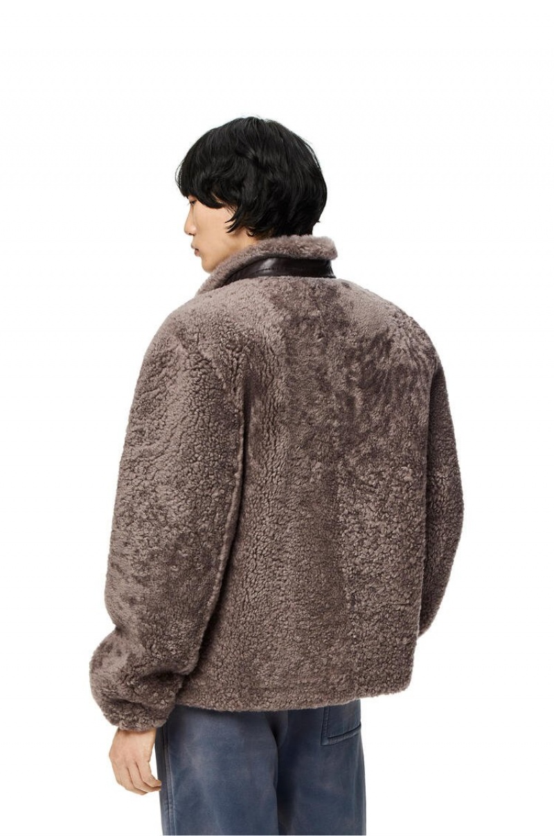 Chaquetas Loewe Jacket in shearling Hombre Negras | 187FTLHYZ