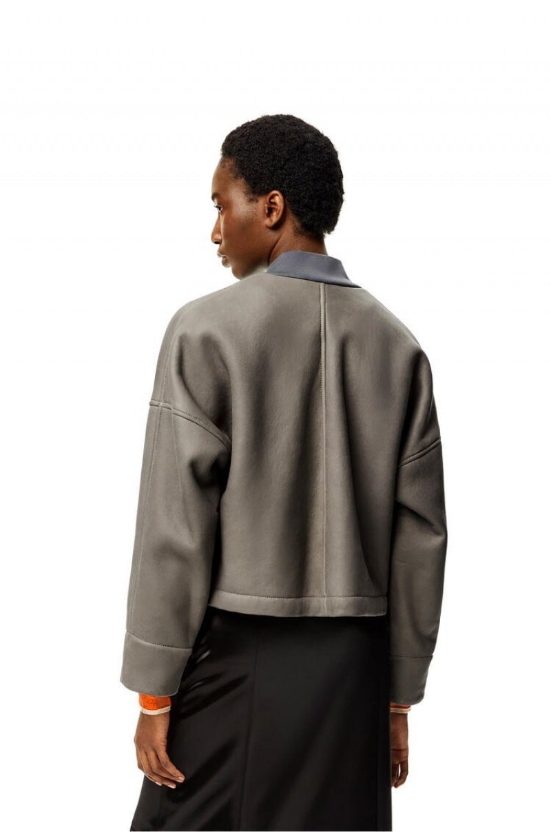 Chaquetas Loewe Jacket in shearling Mujer Gris | 401YILRCD