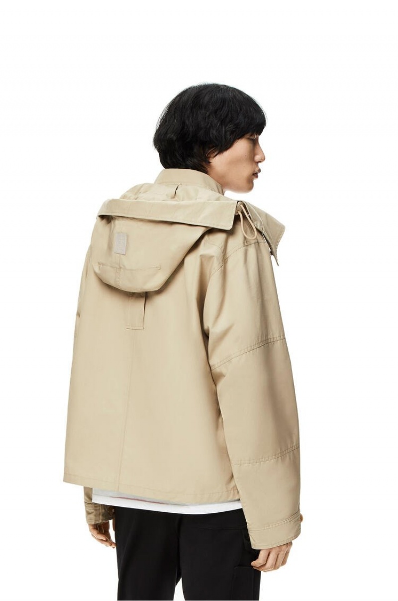 Chaquetas Loewe Parachute jacket in cotton Hombre Gris | 682JXZHKO