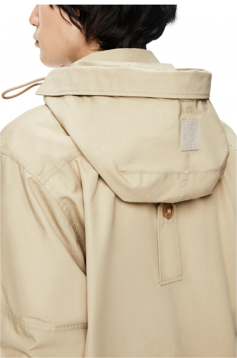 Chaquetas Loewe Parachute jacket in cotton Hombre Gris | 682JXZHKO