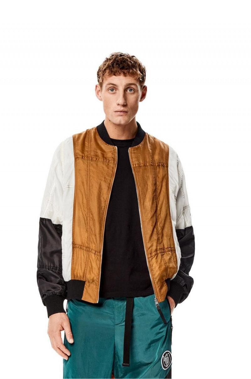 Chaquetas Loewe Parachute patchwork bomber Hombre Multicolor | 921ZJITBE