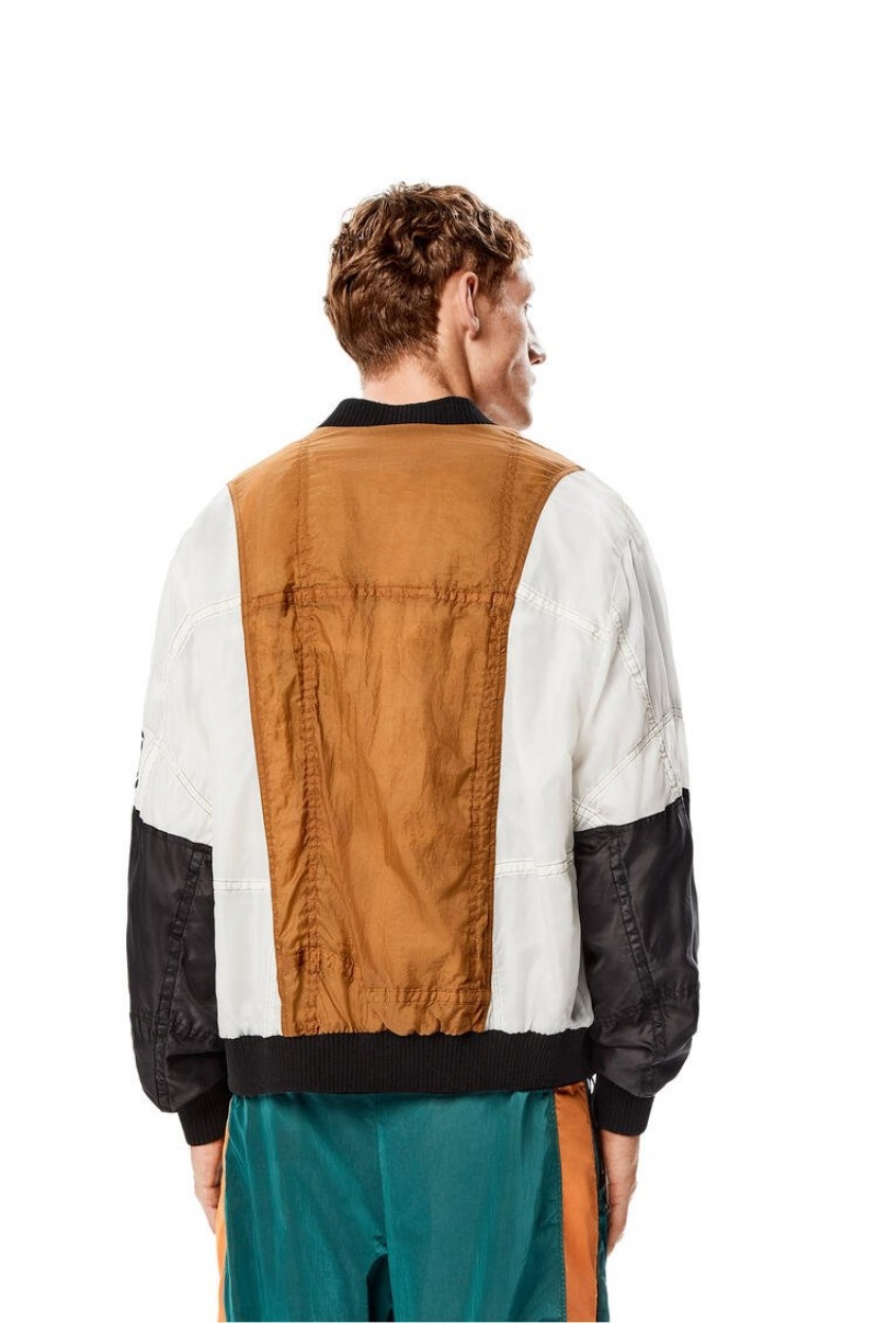 Chaquetas Loewe Parachute patchwork bomber Hombre Multicolor | 921ZJITBE