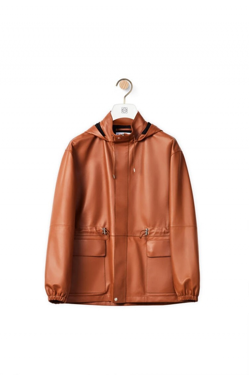 Chaquetas Loewe Senderismo jacket in nappa Hombre Tan | 065SLACFE