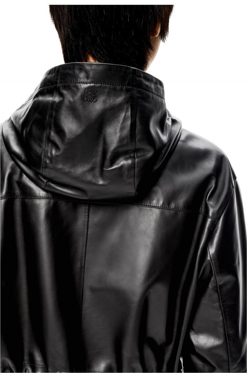 Chaquetas Loewe Senderismo jacket in nappa Hombre Negras | 471PQJLIZ