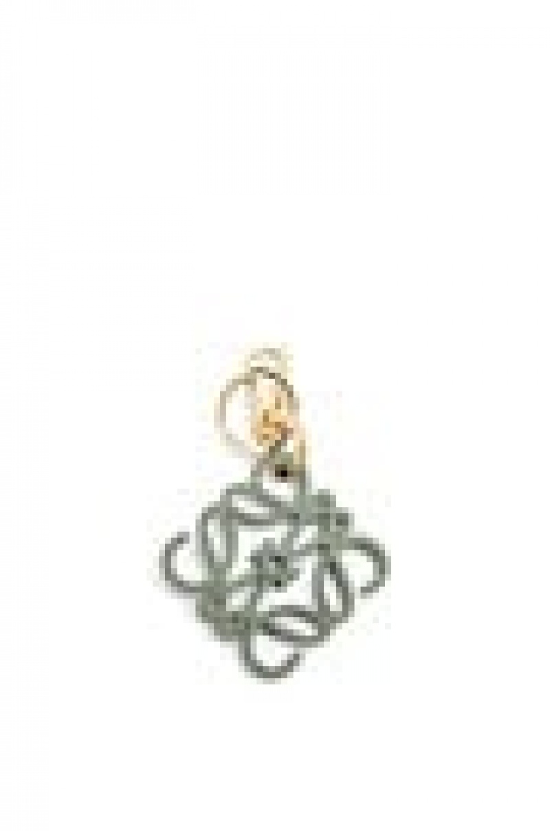 Charms Loewe Anagram charm in calfskin Mujer Doradas | 930VGJQOP