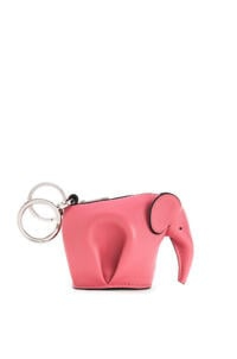 Charms Loewe Elephant charm in classic calfskin Mujer Amarillo | 890JDNAGS