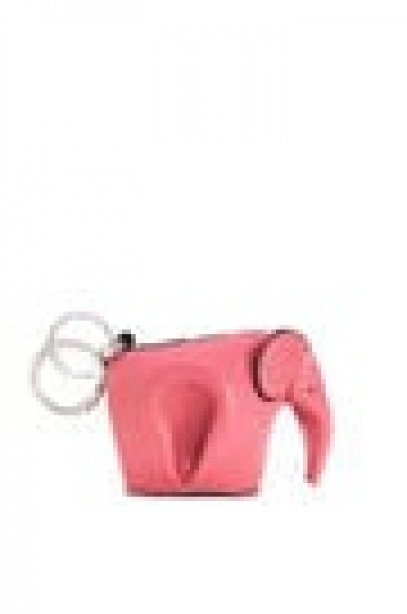 Charms Loewe Elephant charm in classic calfskin Mujer New Candy | 023HPLRDY