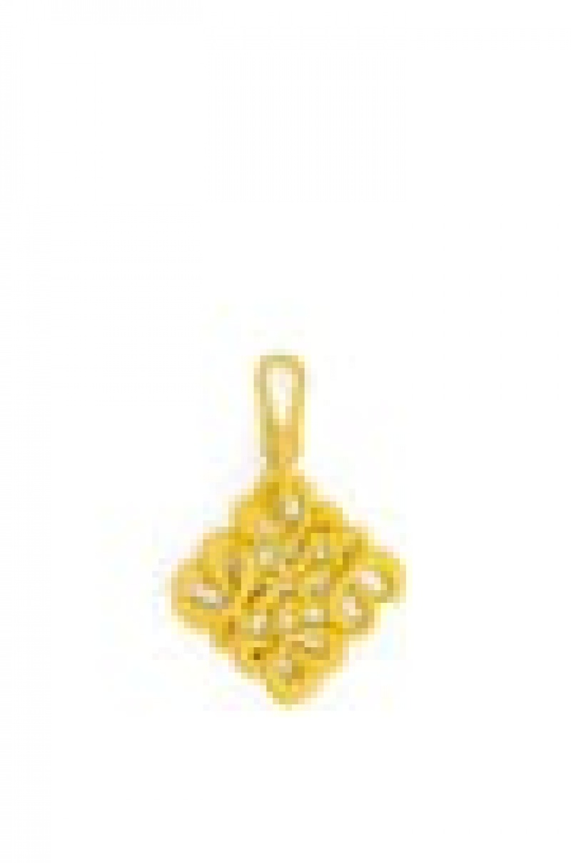 Charms Loewe Inflated Anagram charm Mujer Amarillo | 574WGKCAH