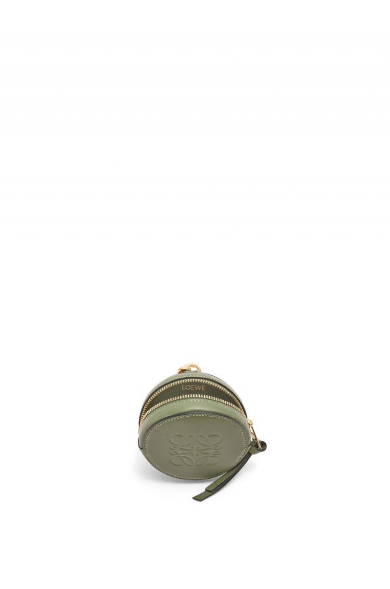 Charms Loewe Mini Cookie pouch in soft calfskin Mujer Verde | 308SJAHLC