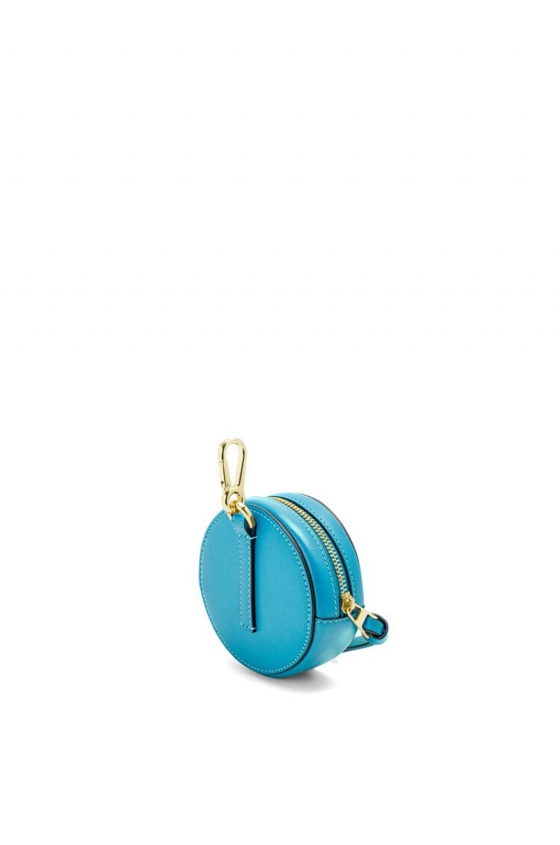 Charms Loewe Mini Cookie pouch in soft calfskin Mujer Cyan | 904XLZTKN