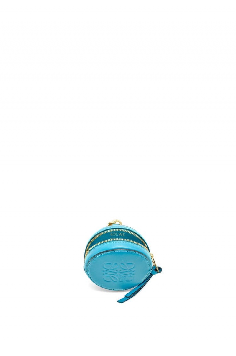 Charms Loewe Mini Cookie pouch in soft calfskin Mujer Cyan | 904XLZTKN